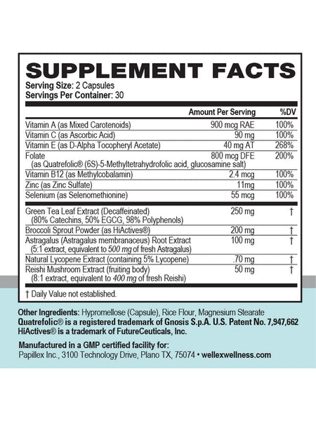 Wellex, Papillex, 60 Capsules