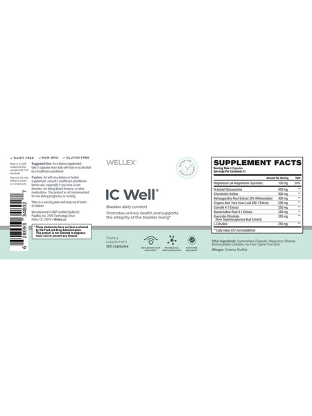 Wellex, IC Well, 120 Capsules