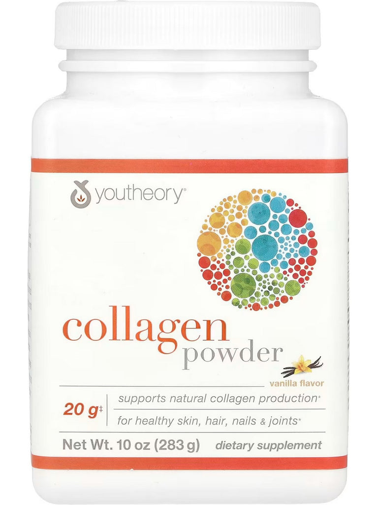 Youtheory, Collagen Powder, Vanilla, 10 oz