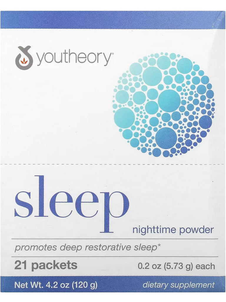 Youtheory, Sleep Powder Box Advanced Packets, 21 Packets