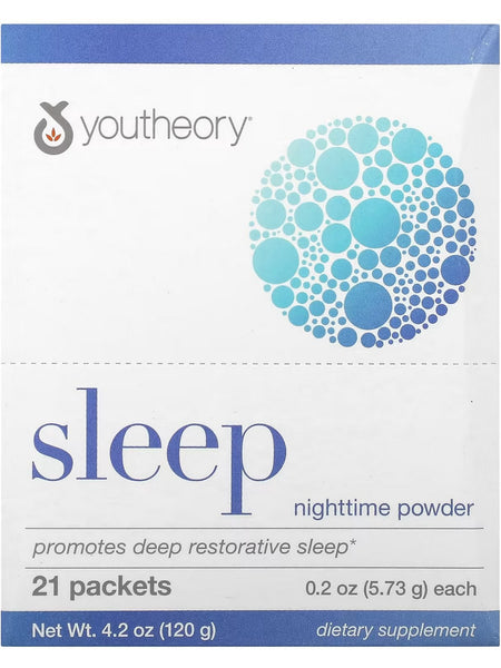 Youtheory, Sleep Powder Box Advanced Packets, 21 Packets