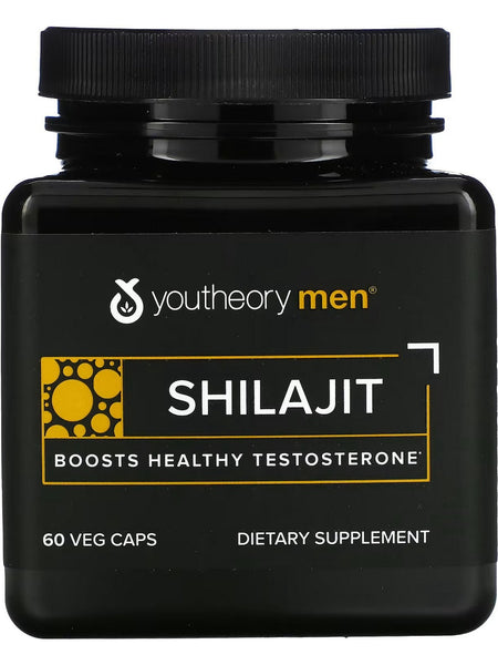 Youtheory, Men's Shilajit Advanced, Boosts Healthy Testosterone, 60 Capsules