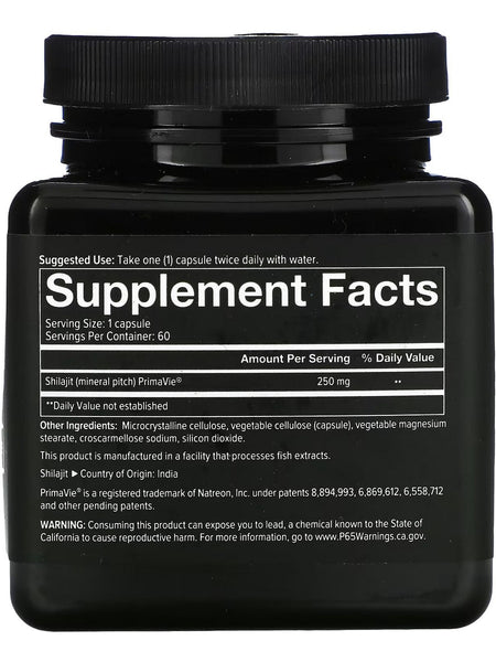 Youtheory, Men's Shilajit Advanced, Boosts Healthy Testosterone, 60 Capsules