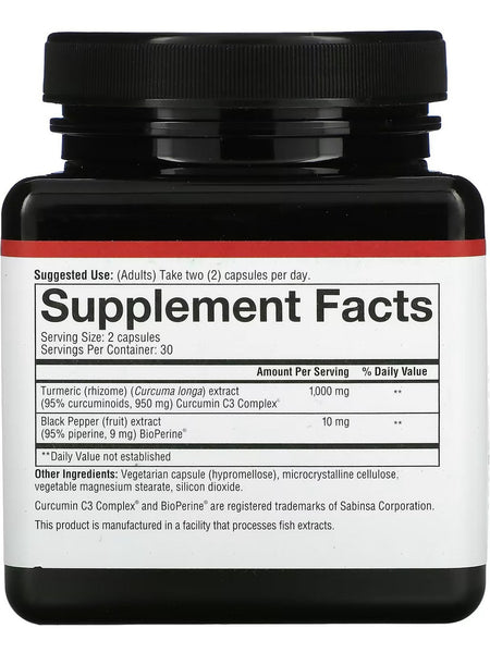 Youtheory, Turmeric Extra Strength Formula, 60 Capsules