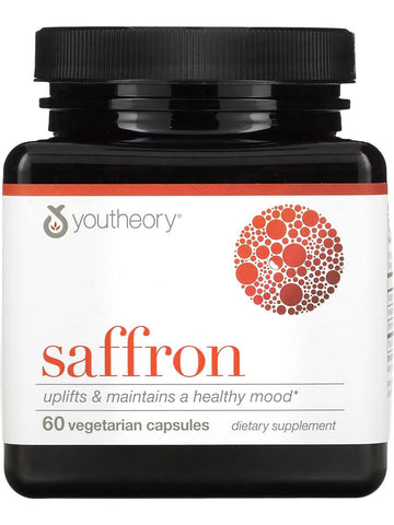 Youtheory, Saffron Advanced-Elevates Mood and Mental Focus, 60 Vegetarian Capsules