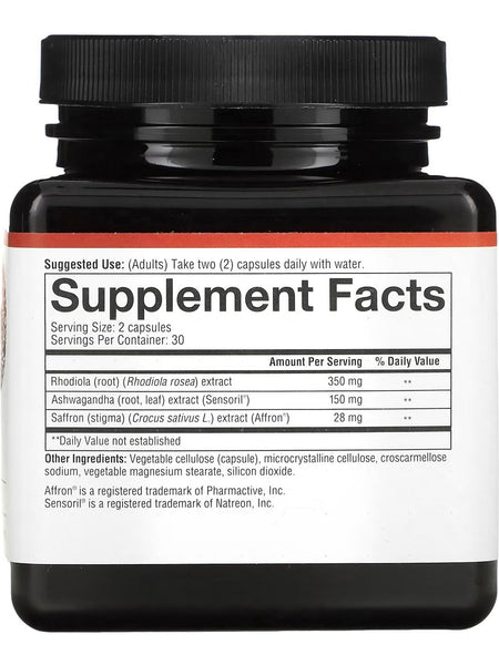Youtheory, Saffron Advanced-Elevates Mood and Mental Focus, 60 Vegetarian Capsules