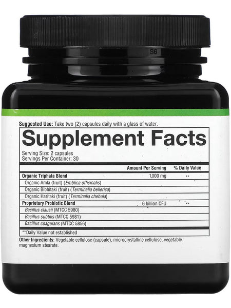 Youtheory, Spore Probiotic Advanced, 6 Billion CFU+Triphala Blend, 60 Vegetarian Capsules