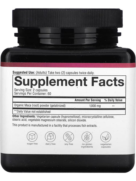 Youtheory, Women's Maca Root Nutrient, Dense Superfood, 120 Vegetarian Capsules