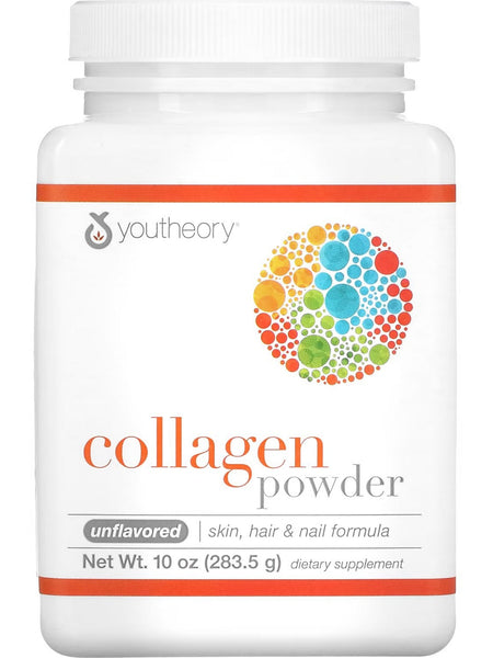Youtheory, Collagen Powder, Unflavored, 10 oz