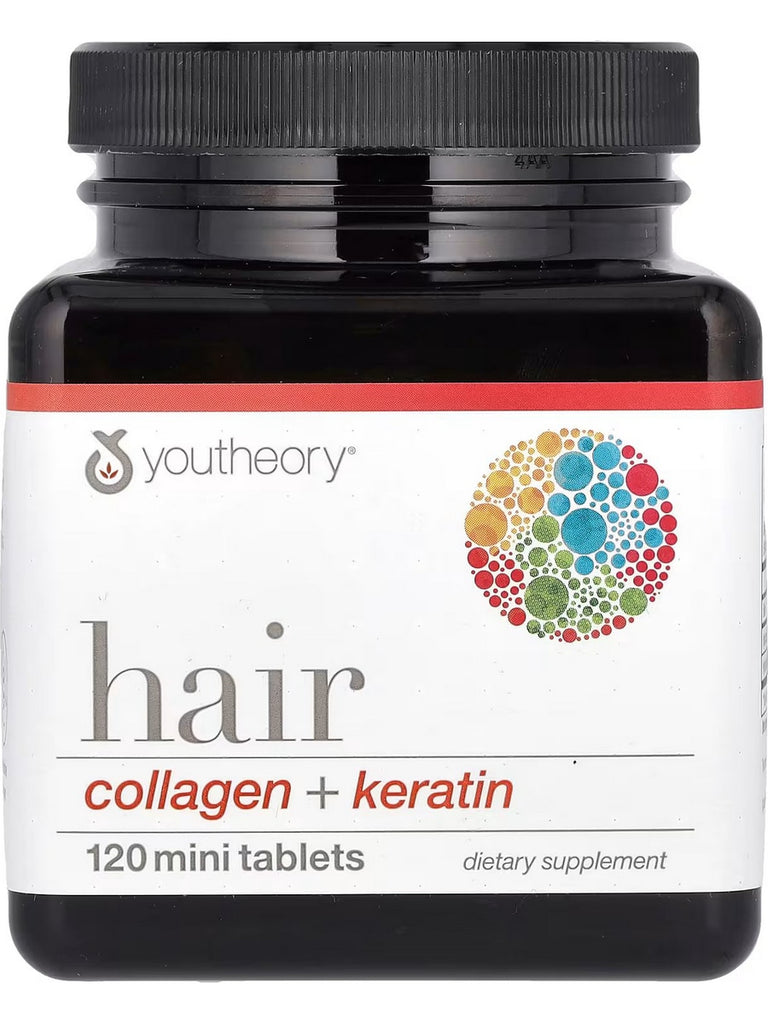 Youtheory, Hair Collagen Mini Tablets, 120 Mini Tablets