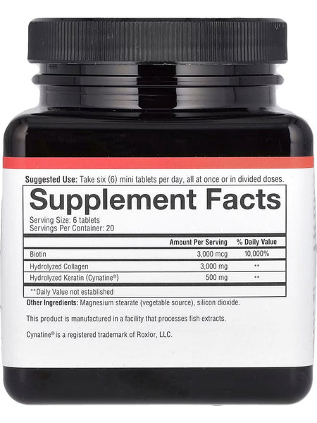 Youtheory, Hair Collagen Mini Tablets, 120 Mini Tablets