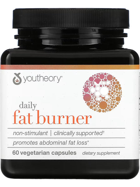 Youtheory, Daily Fat Burner, 60 Vegetarian Capsules