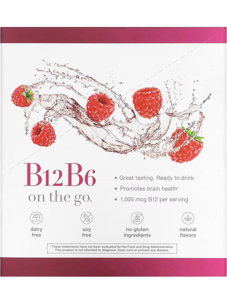 Youtheory, B-12B-6 On The Go, Liquid, Raspberry, 12 Packets