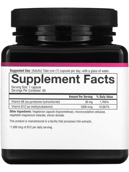 Youtheory, B-12B-6, Essential Daily Vitamins, Capsules, 60 Vegetarian Capsules