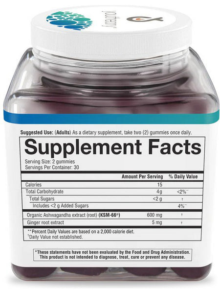 Youtheory, Ashwagandha Gummies, Blueberry, 60 Gummies