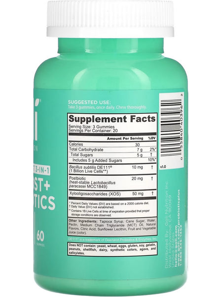 Goli Nutrition, World's First 3-in-1, Pre+Post+Probiotics Gummies, 60 Gummies