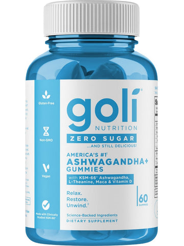 Goli Nutrition, Zero Sugar Ashwagandha, 60 Gummies