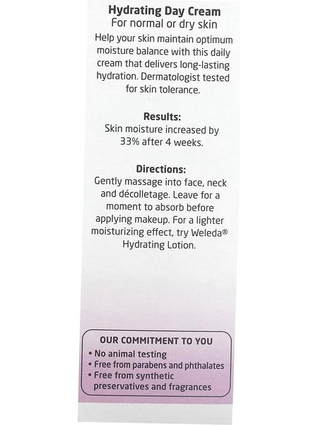 Weleda, Hydrating Day Cream, Iris Extracts, 1.0 fl oz