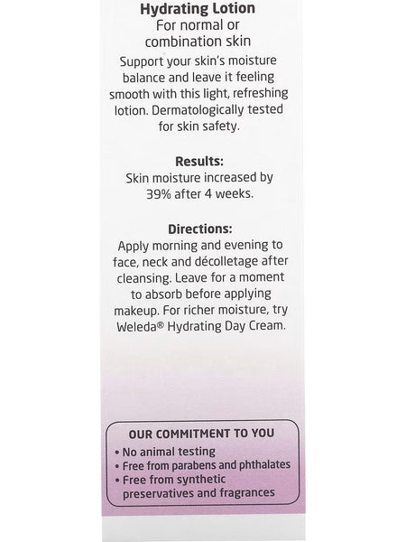 Weleda, Hydrating Lotion, Iris Extracts, 1.0 fl oz