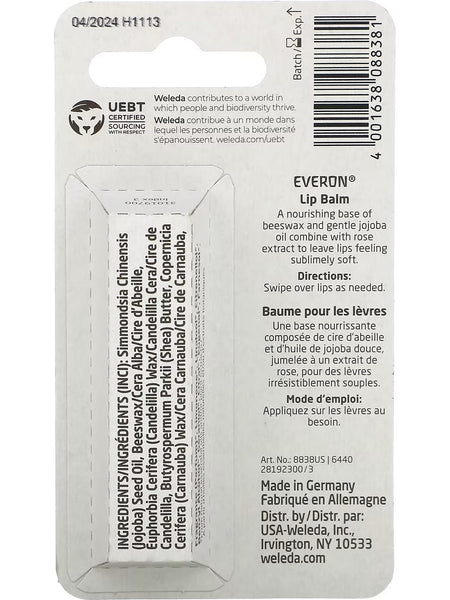 Weleda, Everon Lip Balm, 0.17 oz