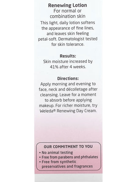 Weleda, Renewing Lotion, Wild Rose Extracts, 1.0 fl oz
