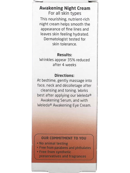 Weleda, Awakening Night Cream, Pomegranate Extracts, 1.0 fl oz