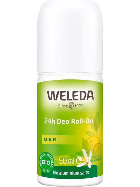 Weleda, 24h Deo Roll-On, Citrus, 50 ml