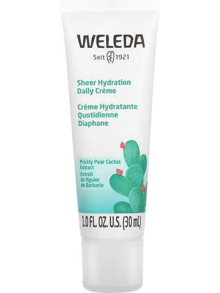 Weleda, Sheer Hydration Daily Crème, Prickly Pear Cactus Extract, 1.0 fl oz