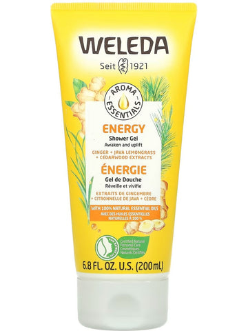 Weleda, Aroma Essentials Energy Shower Gel, Ginger + Java Lemongrass + Cedarwood Extracts, 6.8 fl oz