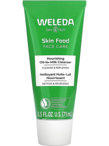 Weleda, Skin Food Face Care Nourishing Oil-to-Milk Cleanser, 2.5 fl oz