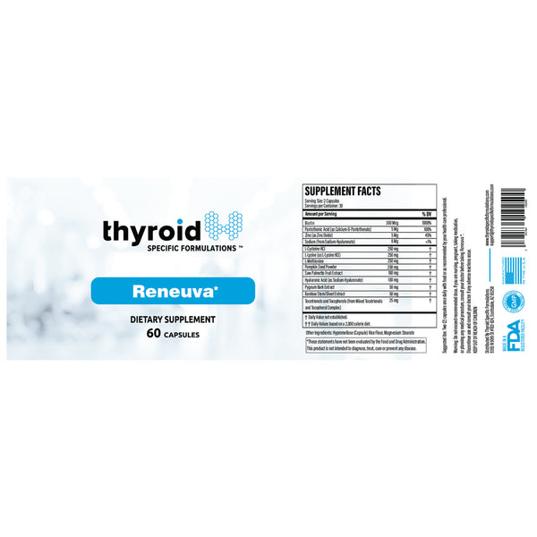 Thyroid Specific Formulations, Reneuva, 60 Capsules