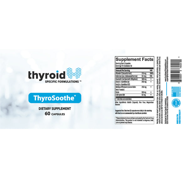 Thyroid Specific Formulations, ThyroSoothe, 60 Capsules