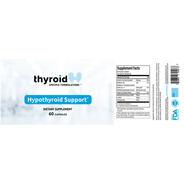 Thyroid Specific Formulations, Hypothyroid Support, 60 Capsules