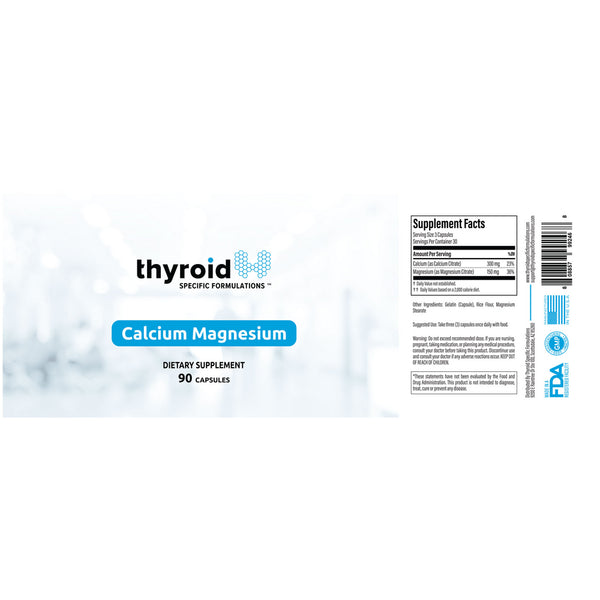 Thyroid Specific Formulations, Calcium Magnesium, 90 Capsules