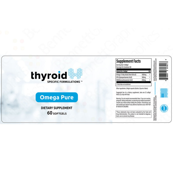 Thyroid Specific Formulations, Omega Pure, 60 Capsules
