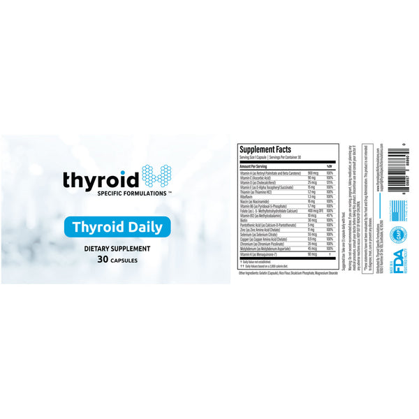 Thyroid Specific Formulations, Thyroid Daily, 30 Capsules