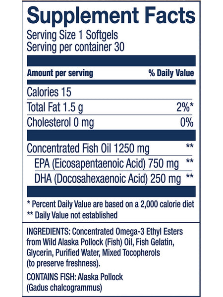 Wiley's Finest, Peak EPA, 30 Softgels