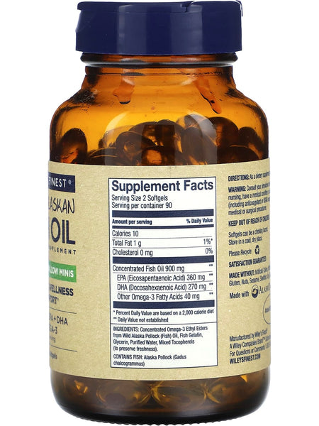 Wiley's Finest, Easy Swallow Minis, 180 Softgels