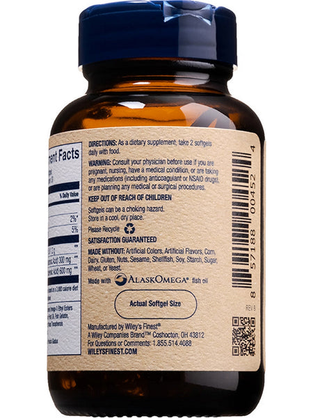 Wiley's Finest, Peak DHA, 60 Softgels