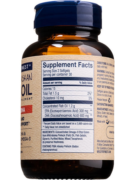 Wiley's Finest, Peak DHA, 60 Softgels
