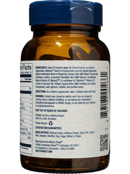 Wiley's Finest, CatchFree Omega, Plant Powered, 60 Softgels