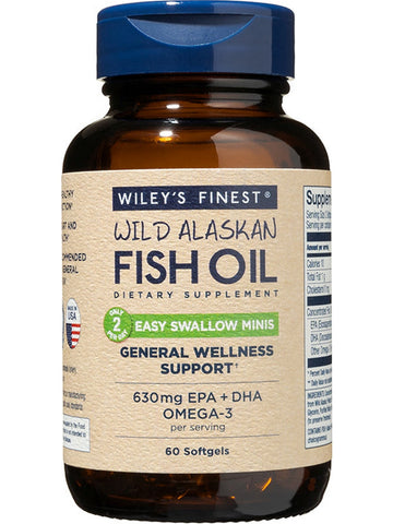 Wiley's Finest, Easy Swallow Minis, 60 Softgels