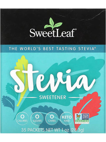 SweetLeaf, Sweet Leaf Sweetener 1g packets, 35 packets