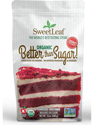 SweetLeaf, SweetLeaf Organic Better than Sugar Powdered Sweetener, 14 oz