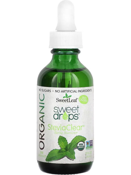 SweetLeaf, Organic SweetLeaf Sweet Drops SteviaClear Stevia Sweetener, 2 fl oz