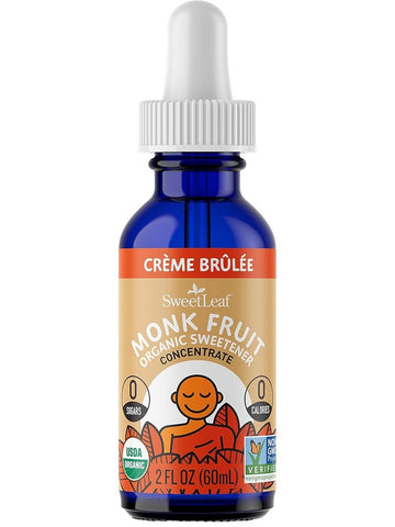 SweetLeaf, SweetLeaf Organic Monk Fruit Sweetener Concentrate Creme Brulee, 2 fl oz
