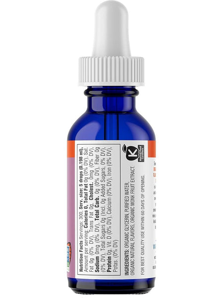 SweetLeaf, SweetLeaf Organic Monk Fruit Sweetener Concentrate Orange Passionfruit, 2 fl oz