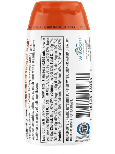 SweetLeaf, SweetLeaf Organic Monk Fruit Sweetener Squeezable French Vanilla, 1.7 oz fl oz