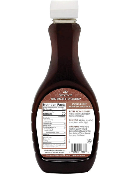 SweetLeaf, SweetLeaf Stevia Syrup Butter Pecan, 12 fl oz