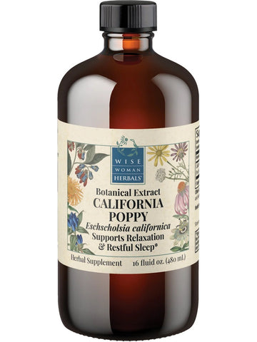 Wise Woman Herbals, California Poppy (Eschscholzia californica), 16 fl oz